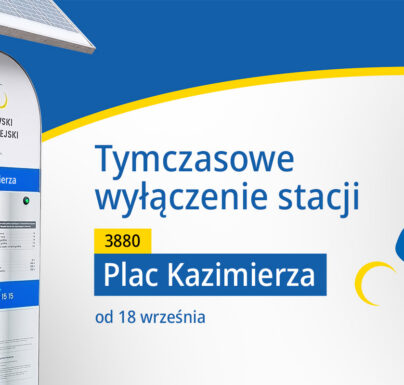 Tymczasowy demontaż stacji 3880 – Plac Kazimierza